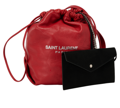 Teddy Bucket, &pound;290, Handbags, Red, Leather, Front view